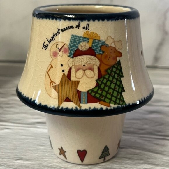 New Crazy Mountain Holiday Candle Votive Holders Snowman Winter Theme Set of 3 - Picture 5 of 9